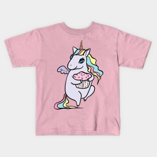 Like a Unicorn Loves Cake Kids T-Shirt